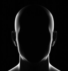 Blacked out image face